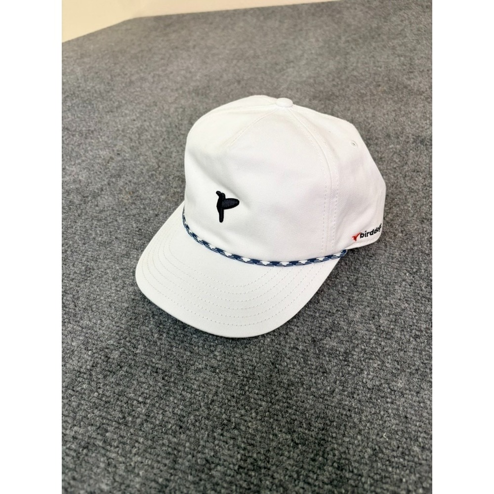 Birddogs Rope Hat Mens White Hummingbird Logo Snapback Golf‎ Baseball Cap OS